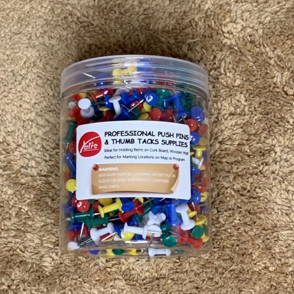 600 count push pins